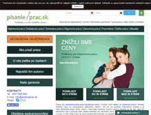 Tablet Screenshot of pisanieprac.sk