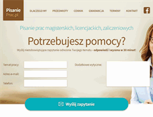 Tablet Screenshot of pisanieprac.pl